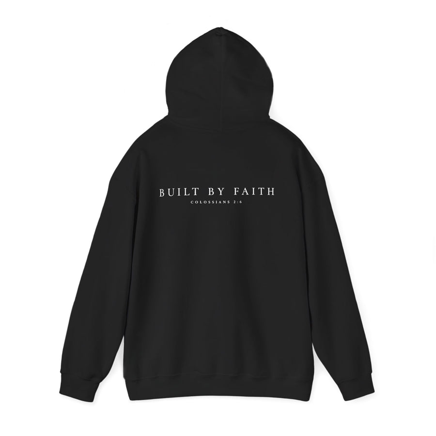 Built By Faith Hoodie — 'Built By Faith' Christian Cross Sweatshirt