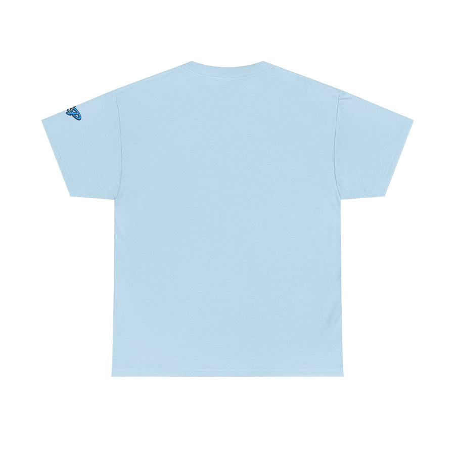 Blue King Jesus T‑Shirt — Bold Retro Christian Tee