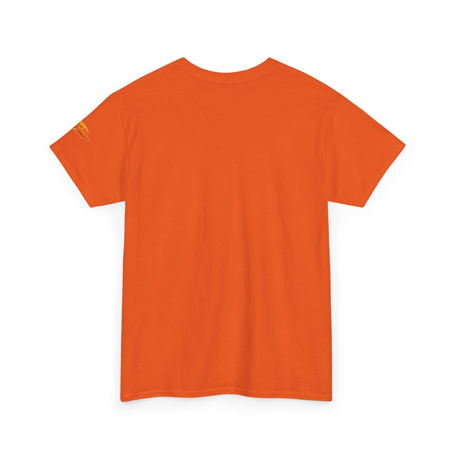 Orange King Jesus T‑Shirt — Bold Retro Christian Tee