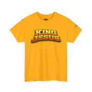 Orange King Jesus T‑Shirt — Bold Retro Christian Tee