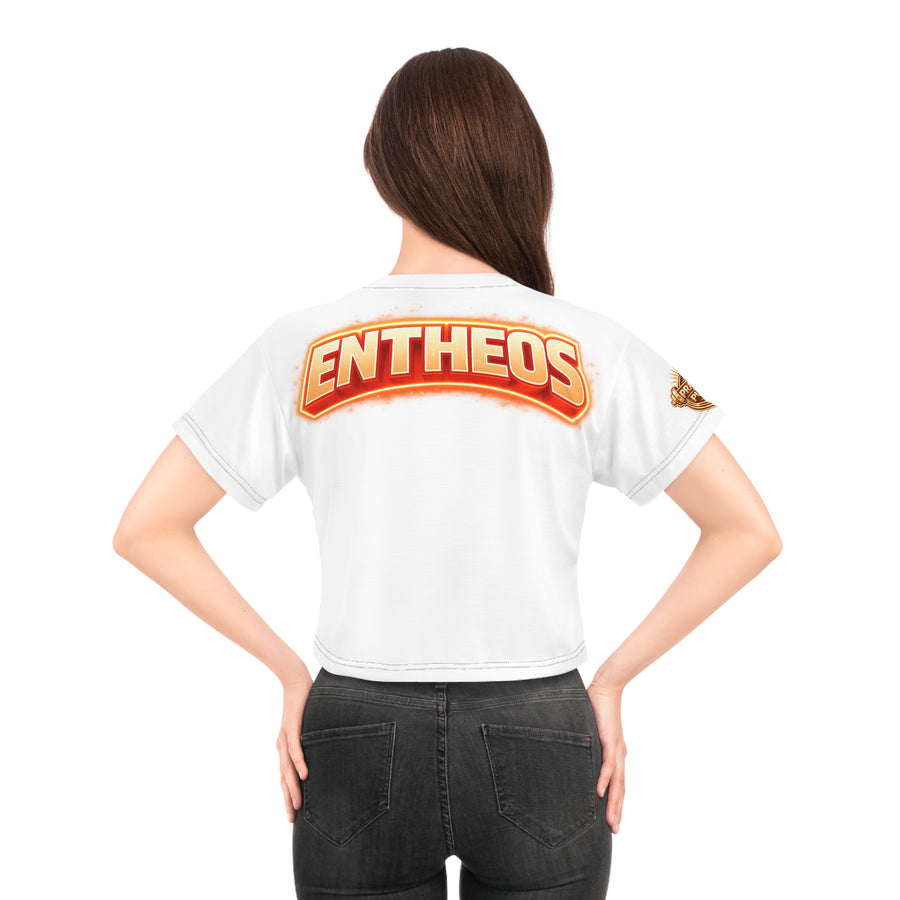 Entheos Crop Tee- Retro Logo
