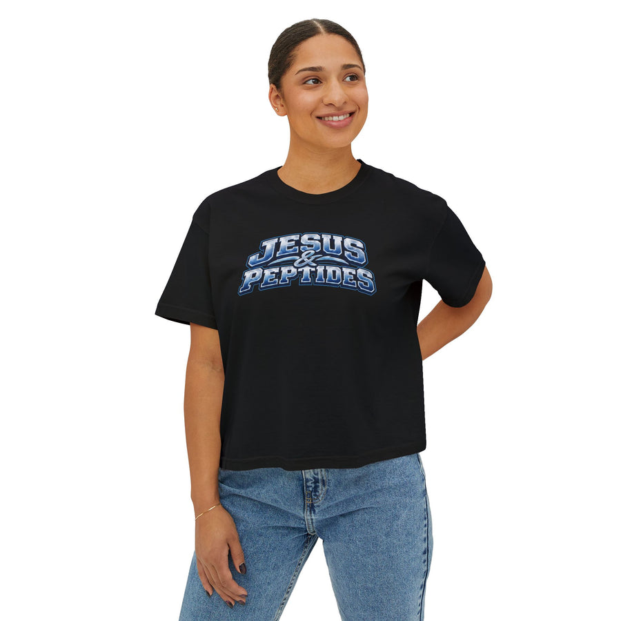 Jesus & Peptides Graphic Boxy Tee