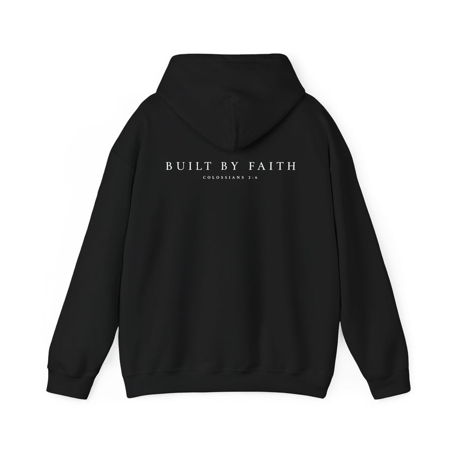Built By Faith Hoodie — 'Built By Faith' Christian Cross Sweatshirt