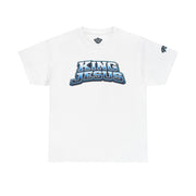 Blue King Jesus T‑Shirt — Bold Retro Christian Tee