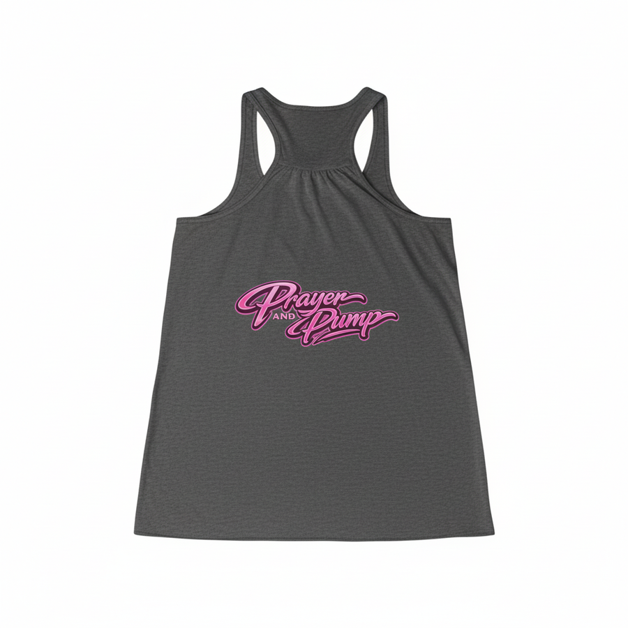 Dark Grey Heather Tank Top Back