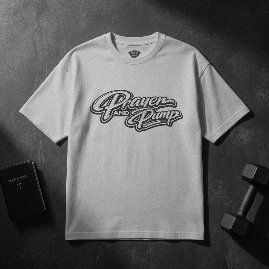 Prayer and Pump - Athletic Heather